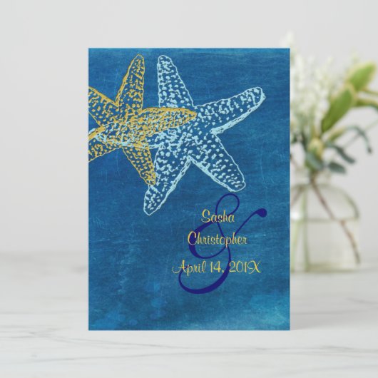  Beach Wedding-uitnodigingen Kaart (Staand voorkant)