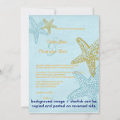  Beach Wedding-uitnodigingen Kaart (Achterkant)