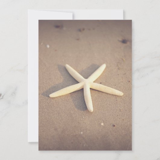 Beach Wedding-uitnodigingen Kaart (Achterkant)