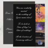 Beach Wedding-uitnodigingen Kaart (Voorkant / Achterkant)