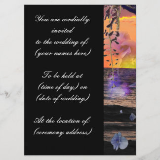 Beach Wedding-uitnodigingen Kaart