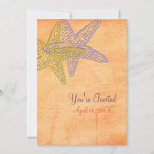 Beach Wedding-uitnodigingen Kaart (Voorkant)