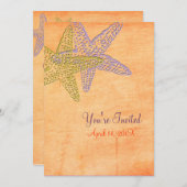 Beach Wedding-uitnodigingen Kaart (Voorkant / Achterkant)