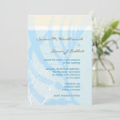 Beach Wedding-uitnodigingen Kaart (Staand voorkant)