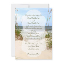Beach Wedding-uitnodigingen