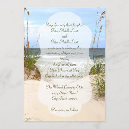 Beach Wedding-uitnodigingen Kaart