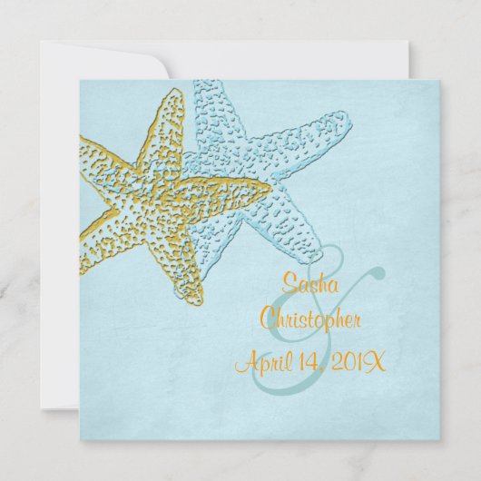  Beach Wedding-uitnodigingen Kaart (Voorkant)