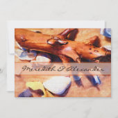 Beach Wedding-uitnodigingen Kaart (Voorkant)