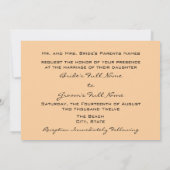 Beach Wedding-uitnodigingen Kaart (Achterkant)