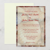 Beach Wedding-uitnodigingen: Multicolored Seashell Kaart (Voorkant / Achterkant)