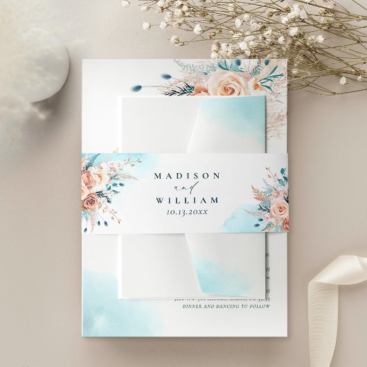 Beach Wedding Uitnodigingen Wikkel