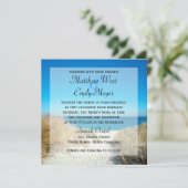 Beach Wedding-uitvindingen van zeegras Kaart (Staand voorkant)