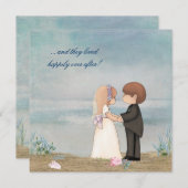 Beach Wedding Vows Kaart (Voorkant / Achterkant)