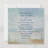 Beach Wedding Vows Kaart (Achterkant)
