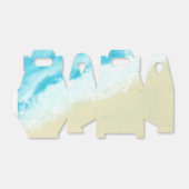 Beach Wedding Vrijgezellenfeest Sand Tropical Wave Bedankdoosjes (Uitgevouwen)