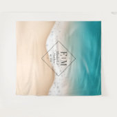 Beach Wedding Wandkleed (Voorkant (horizontaal))