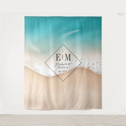 Beach Wedding Wandkleed (Voorkant)