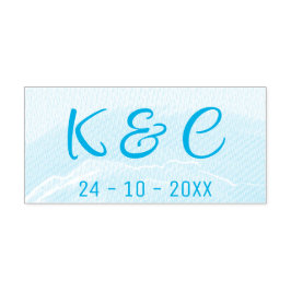 Beach Wedding Watercolor  Zelfinktende Stempel