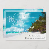 Beach Wedding We deden het op het Beach Wedding An Kaart (Voorkant / Achterkant)