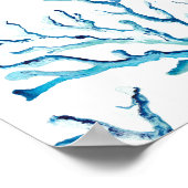 Beach Wedding Welkomstbord Waterverf Starfish Poster (Hoek)