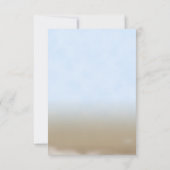 Beach Wedding White Wood Sign Table Number Kaart (Achterkant)