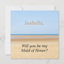 Beach Wedding zal je zijn mijn meisje van Kaart