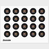 Beach Weddings Hit Different Wedding Party Ronde Sticker (Vel)