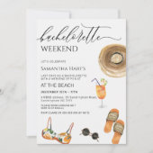 Beach Weekend Away Bachelorette Vrijgezellenfeest Kaart (Voorkant)