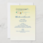 Beach Weekend Bachelorette Itinerary Uitnodiging (Achterkant)