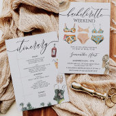 Beach Weekend Bikini Bachelorette Vrijgezellenfees Kaart