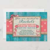Beach Weekend Getaway Bachelorette Kaart (Voorkant)