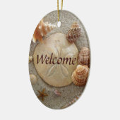 BEACH Welkomstteken Keramisch Ornament (Links)