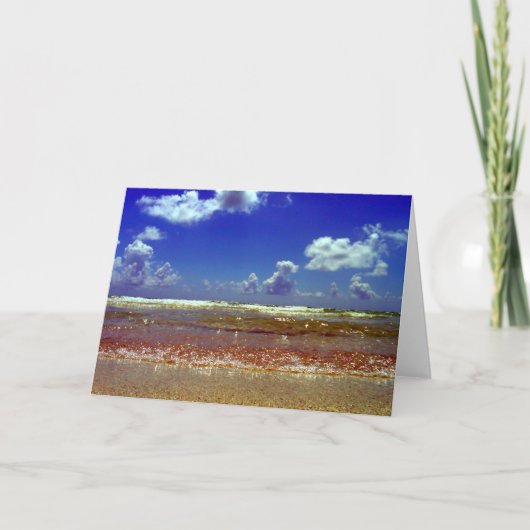 ~Beach~ WENSKAART, AANGEPAST IT! Kaart (Voorkant)