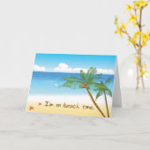 Beach Wenskaarten Kaart (Gele Bloem)