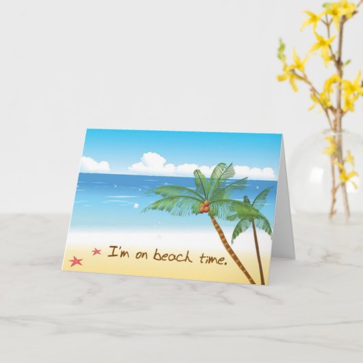 Beach Wenskaarten Kaart (Gele Bloem)