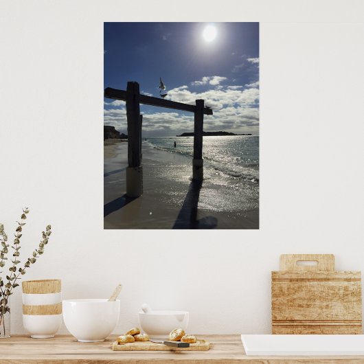 Beach Western Australië Poster (Keuken)