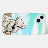 Beach Wheaten Terrier iPhone Hoesje (Achterkant (horizontaal))