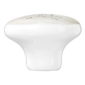 Beach White Starfish Elegant Summer Chic Tropical Keramische Knop (Zijkant)