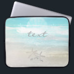 Beach White Starfish Elegant Summer Chic Tropical Laptop Sleeve<br><div class="desc">Beach White Starfish Elegant Summer Chic Tropical sleeve.</div>