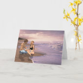 Beach, Will You Marry Me Kaart (Gele Bloem)