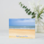 Beach Wish je was hier Briefkaart (Staand voorkant)
