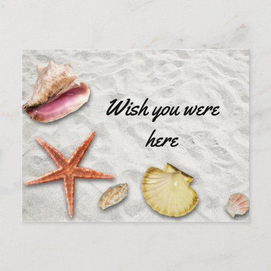 Beach Wish Je was hier / reisvakantie Briefkaart (Voorkant)