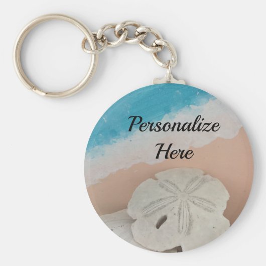 Beach Wishes Seashells Sleutelhanger (Voorkant)