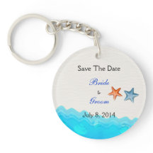 Beach with Starfish Save the Date