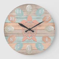 Beach Wood Nautical Stripes, Zee Glass, schildpad