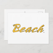 Beach Wordmark Briefkaart (Voorkant / Achterkant)