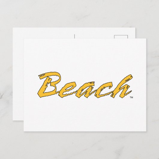 Beach Wordmark Briefkaart (Voorkant / Achterkant)