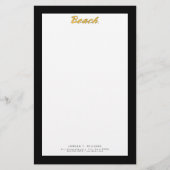 Beach Wordmark Briefpapier (Voorkant)