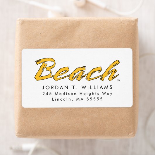 Beach Wordmark Etiket (Insitu)