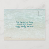 Beach Wreator Sand Dollars Briefkaart met kerstmis (Achterkant)